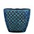 KIT CACHEPOT AZUL EM CERAMICA - 3 PCS - Imagem 3