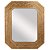 ESPELHO COM MOLDURA DE RESINA DOURADA 60,8CM X 50,7CM X 2CM - Imagem 1
