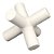 PECA DECORATIVA DE CERAMICA BRANCO FOSCO 20CM X 16CM X 13CM - Imagem 1