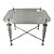 MESA EM ALUMINIO PRATEADA 58CM X 58CM X 37CM - Imagem 1