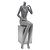 PECA DECORATIVA FORMATO DE CORPO FEMININO DE RESINA - Imagem 1