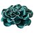 PECA DECORATIVA DE CERAMICA - FLOR VERDE 12,5CM X 12CM X 5,3 - Imagem 1