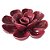 PECA DECORATIVA DE CERAMICA - FLOR MARSALA 10,6CM X 10,8CM X - Imagem 1