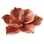 PECA DECORATIVA DE CERAMICA - FLOR SALMAO 17CM X 13,8CM X 6, - Imagem 1