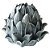 PECA DE MESA DE CERAMICA - PINHA CINZA 15,6CM X 15CM X 13,7C - Imagem 1