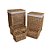 CONJ DE CESTOS DE FIBRA NATURAL 5 PCS - Imagem 1