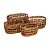 CONJ DE CESTOS DE FIBRA NATURAL  4 PCS - Imagem 1