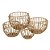 CONJ DE CESTOS DE FIBRA NATURAL  4 PCS - Imagem 1