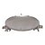 CENTRO DE MESA DE METAL PRATA COM BASE DE ELEFANTE 3D - Imagem 1