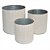 CONJ. DE CESTOS DE METAL BEGE E BRONZE - 3PCS P:19,5CM X 19, - Imagem 1