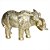 ELEFANTE DE RESINA DOURADO 21CM X 11CM X 13CM - Imagem 1