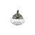 POTE DECORATIVO DE VIDRO TRANSPARENTE COM TAMPA DE METAL PRA - Imagem 1