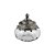POTE DECORATIVO DE VIDRO TRANSPARENTE COM TAMPA DE METAL PRA - Imagem 1
