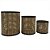 CONJ. DE CESTOS DE TRELICA COM METAL - 3PCS G:15CM X 15CM X - Imagem 1