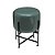 BANQUETA VERDE COM BASE DE METAL PRETA - Imagem 1