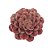PECA DECORATIVA DE MESA EM CERAMICA - FLOR VERMELHA - Imagem 1