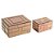 CONJ. DE PORTA JÓIAS DE ESPELHO BRONZE - 2 PCS G: 20,5CM X 1 - Imagem 1