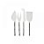 CONJ DE E ESPATULAS PARA QUEIJO DE ACO INOXIDAVEL  4PCS - Imagem 1