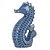 CAVALO MARINHO DE CERAMICA AZUL - Imagem 1