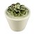 VASO COM SUCULENTA DE CERAMICA 6,8CM X 6,8CM X 6,7CM - Imagem 1