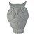CORUJA DECORATIVA QUE NAO VE EM CERAMICA BRANCO 8CM X 6CM X - Imagem 1
