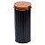 POTE PORTA MACARRAO DE FERRO PRETO COM TAMPA BRONZE - Imagem 1