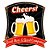 TELA DE METAL CHEERS! 30CM X 32CM X 0,6CM - Imagem 1