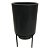 CACHEPOT DE CERAMICA COM SUPORTE DE METAL 12CM X 17,5CM - Imagem 1
