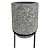 CACHEPOT DE CERAMICA COM SUPORTE DE METAL 12CM X 17,5CM - Imagem 1