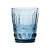 CJ DE COPOS DE VIDRO AZUL  6 PCS 8CM X 10CM  256ML - Imagem 1