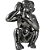 MACACO COM CELULAR - 18 CM - Imagem 1