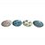 CONJ. DE BOWLS EM CERAMICA ESTAMPADO  4 PCS 9,4CM X 9,4CM X - Imagem 1