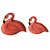 CJ. DE PETISQUEIRA CERAMICA - FLAMINGO - 2 PCS - Imagem 1