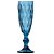 CJ TACAS DE CHAMPAGNE DE VIDRO AZUL  6 PCS 5,8CM X 19,8CM - Imagem 1
