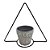 CACHEPOT DE CERAMICA COM SUPORTE DE METAL 12CM X 11CM - Imagem 1