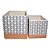 CJ DE CACHEPOTS DE CERAMICA TERRA COTA E AZUL  2PCS G12,6 X - Imagem 1