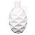 MINI VASO DE CERAMICA  BRANCO 12CM X 12CM X 19,5CM - Imagem 1