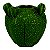 CACHEPOT DE CERAMICA CACTO VERDE - Imagem 1