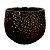 VASO DECORATIVO EM CERAMICA DOURADO 15CM X 15CM X 11CM - Imagem 1