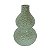 VASO DECORATIVO DE CERAMICA - VERDE10CM X 10CM X 15CM - Imagem 1