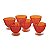 CJ DE TACAS DE SOBREMESA LARANJA 6 PCS - Imagem 1