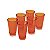 CJ DE COPOS ACRILICO LARANJA 6 PCS GRANDE - Imagem 1