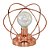 LUMINARIA LED EM METAL COBRE 17CM X 17CM X 15,7CM - Imagem 1