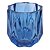 CJ DE CASTICAIS DE VIDRO AZUL  4PCS 7,5CM X 7,5CM - Imagem 1