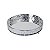 BANDEJA ESPELHADA DE METAL PRATA 25CM - Imagem 1