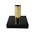CASTICAL EM METAL DOURADO COM BASE EM MARMORE PRETO 8CM X 8C - Imagem 1