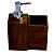KIT BANHEIRO COM 2 PECAS EM BAMBU  7CM X 7CM X 11CM - Imagem 1
