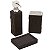 KIT BANHEIRO EMBORRACHADO PRETO - 3 PCS - Imagem 1