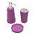 KIT BANHEIRO EMBORRACHADO ROXO - 3 PCS - Imagem 1
