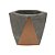 CACHEPOT EM CIMENTO E COBRE  1 PECA 10CM X 10CM X 8,5CM - Imagem 1